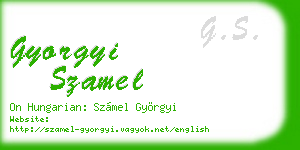 gyorgyi szamel business card